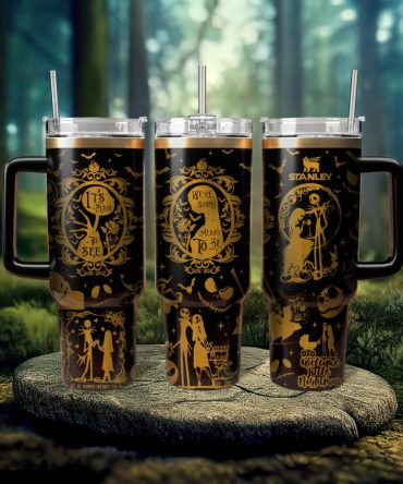 The Nightmare Before Christmas Movies Custom Stanley Quencher 40Oz Stainless Steel Tumbler With Handle