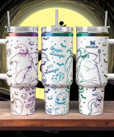 The Nightmare Before Christmas Movies Custom Stanley Quencher 40Oz Stainless Steel Tumbler With Handle