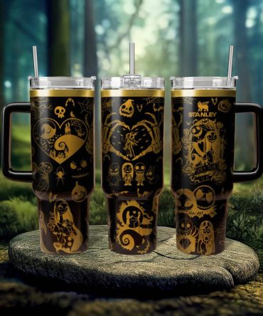 The Nightmare Before Christmas Movies Custom Stanley Quencher 40Oz Stainless Steel Tumbler With Handle