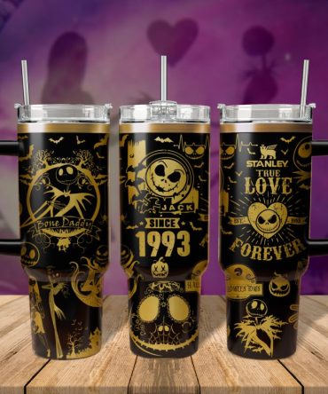 The Nightmare Before Christmas Movies Custom Stanley Quencher 40Oz Stainless Steel Tumbler With Handle
