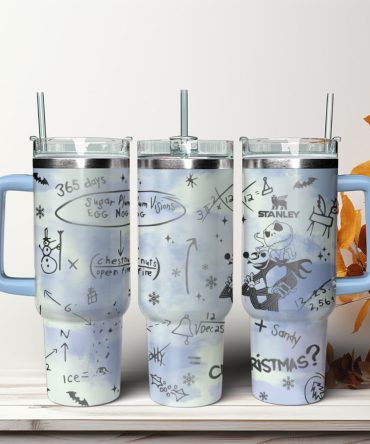The Nightmare Before Christmas Movies Custom Stanley Quencher 40Oz Stainless Steel Tumbler With Handle