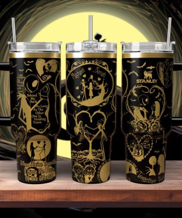 The Nightmare Before Christmas Movies Custom Stanley Quencher 40Oz Stainless Steel Tumbler With Handle