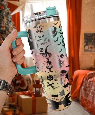 The Nightmare Before Christmas Movies Custom Stanley Quencher 40Oz Stainless Steel Tumbler With Handle