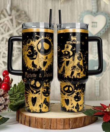 The Nightmare Before Christmas Movies Custom Stanley Quencher 40Oz Stainless Steel Tumbler With Handle