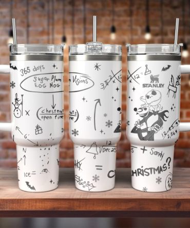 The Nightmare Before Christmas Movies Custom Stanley Quencher 40Oz Stainless Steel Tumbler With Handle