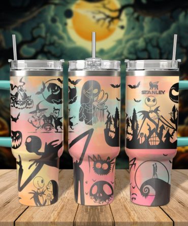 The Nightmare Before Christmas Movies Custom Stanley Quencher 40Oz Stainless Steel Tumbler With Handle