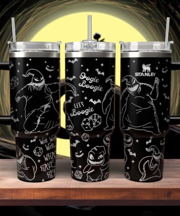 The Nightmare Before Christmas Movies Custom Stanley Quencher 40Oz Stainless Steel Tumbler With Handle