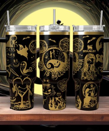 The Nightmare Before Christmas Movies Custom Stanley Quencher 40Oz Stainless Steel Tumbler With Handle
