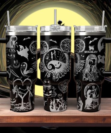 The Nightmare Before Christmas Movies Custom Stanley Quencher 40Oz Stainless Steel Tumbler With Handle