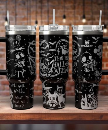The Nightmare Before Christmas Movies Custom Stanley Quencher 40Oz Stainless Steel Tumbler With Handle