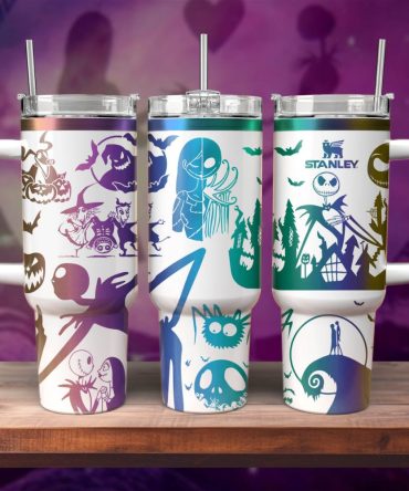 The Nightmare Before Christmas Movies Custom Stanley Quencher 40Oz Stainless Steel Tumbler With Handle