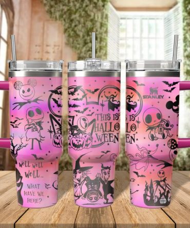 The Nightmare Before Christmas Movies Custom Stanley Quencher 40Oz Stainless Steel Tumbler With Handle