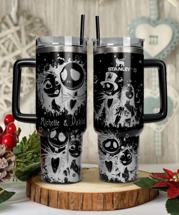 The Nightmare Before Christmas Movies Custom Stanley Quencher 40Oz Stainless Steel Tumbler With Handle