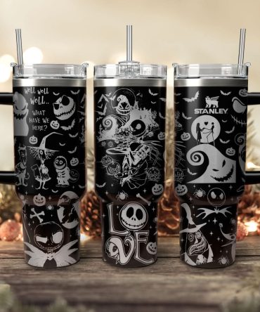 The Nightmare Before Christmas Movies Custom Stanley Quencher 40Oz Stainless Steel Tumbler With Handle