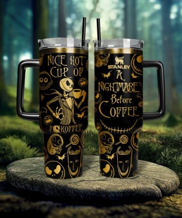 The Nightmare Before Christmas Movies Custom Stanley Quencher 40Oz Stainless Steel Tumbler With Handle