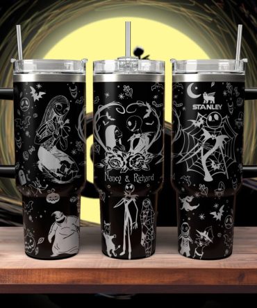 The Nightmare Before Christmas Movies Custom Stanley Quencher 40Oz Stainless Steel Tumbler With Handle