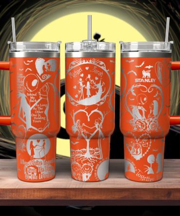 The Nightmare Before Christmas Movies Custom Stanley Quencher 40Oz Stainless Steel Tumbler With Handle