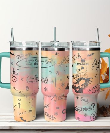 The Nightmare Before Christmas Movies Custom Stanley Quencher 40Oz Stainless Steel Tumbler With Handle