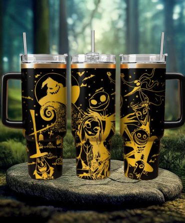 The Nightmare Before Christmas Movies Custom Stanley Quencher 40Oz Stainless Steel Tumbler With Handle