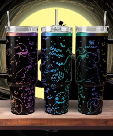 The Nightmare Before Christmas Movies Custom Stanley Quencher 40Oz Stainless Steel Tumbler With Handle