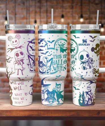 The Nightmare Before Christmas Movies Custom Stanley Quencher 40Oz Stainless Steel Tumbler With Handle