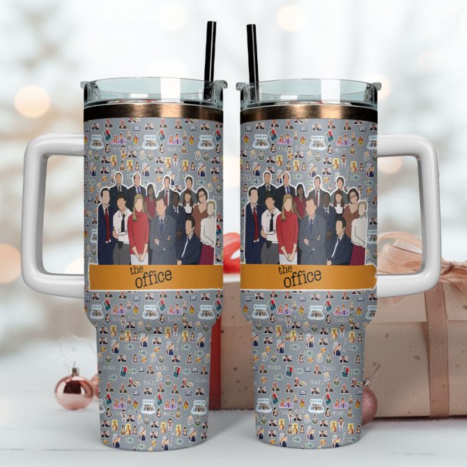 The Office Tv Series Custom Stanley Quencher 40Oz Stainless Steel Tumbler With Handle - Image 4