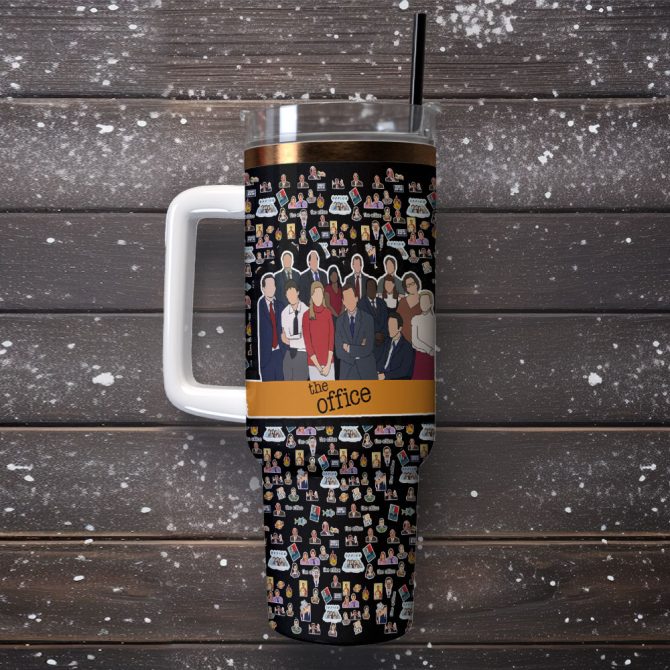 The Office Tv Series Custom Stanley Quencher 40Oz Stainless Steel Tumbler With Handle - Image 2
