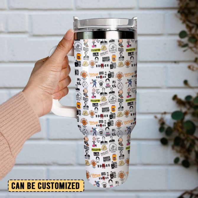The Office Tv Series Custom Stanley Quencher 40Oz Stainless Steel Tumbler With Handle - Image 3