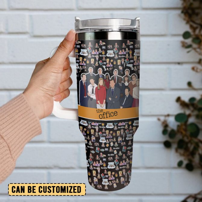 The Office Tv Series Custom Stanley Quencher 40Oz Stainless Steel Tumbler With Handle - Image 3