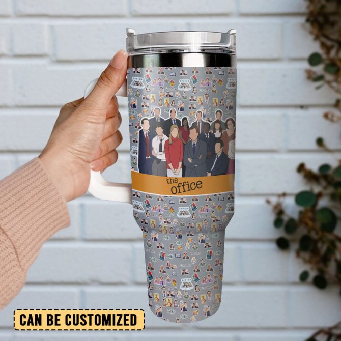 The Office Tv Series Custom Stanley Quencher 40Oz Stainless Steel Tumbler With Handle - Image 3