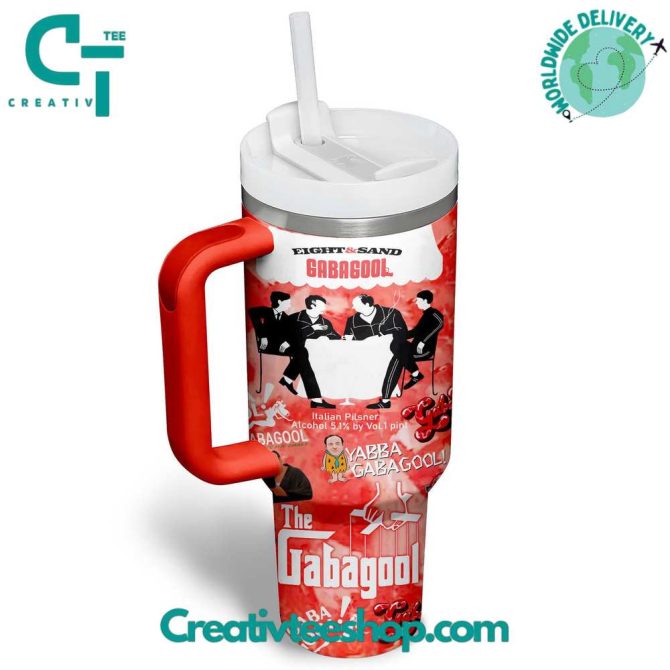 The Sopranos Movies Custom Stanley Quencher 40Oz Stainless Steel Tumbler With Handle - Image 3
