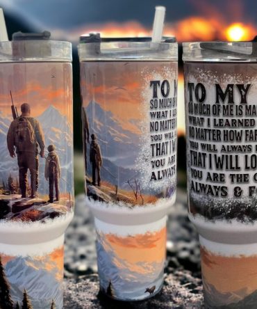 To My Dad Custom Stanley Quencher 40Oz Stainless Steel Tumbler