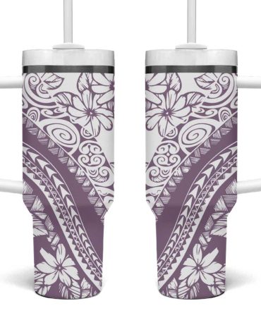 Tropical Flowers Custom Stanley Quencher 40Oz Stainless Steel Tumbler