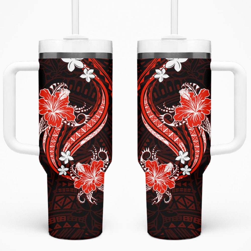 Tropical Flowers Custom Stanley Quencher 40Oz Stainless Steel Tumbler