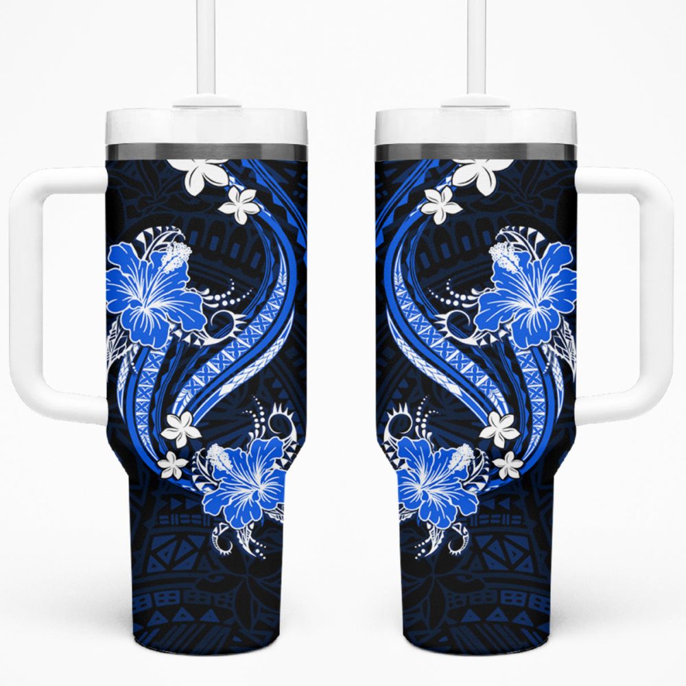 Tropical Flowers Custom Stanley Quencher 40Oz Stainless Steel Tumbler