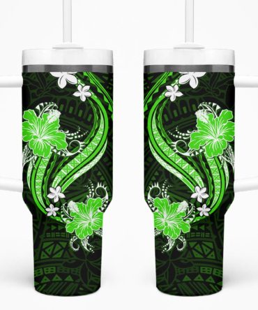 Tropical Flowers Custom Stanley Quencher 40Oz Stainless Steel Tumbler