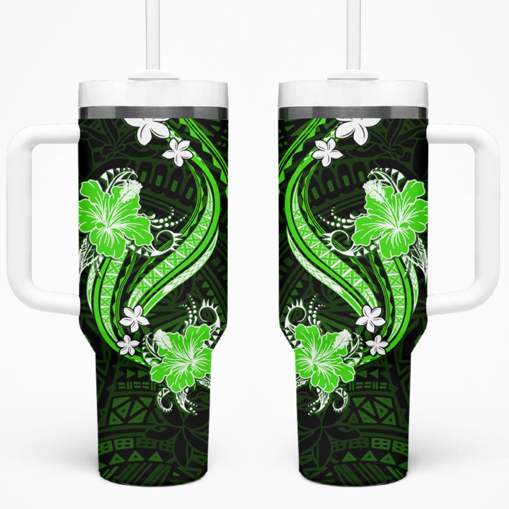 Tropical Flowers Custom Stanley Quencher 40Oz Stainless Steel Tumbler
