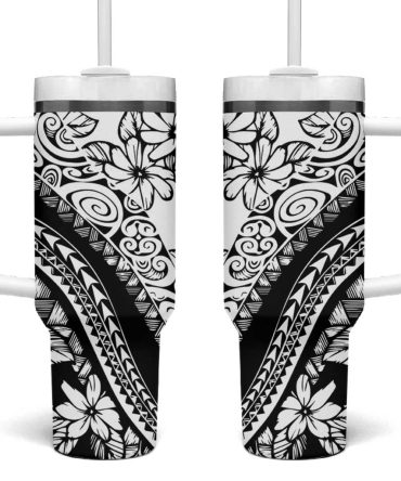 Tropical Flowers Custom Stanley Quencher 40Oz Stainless Steel Tumbler
