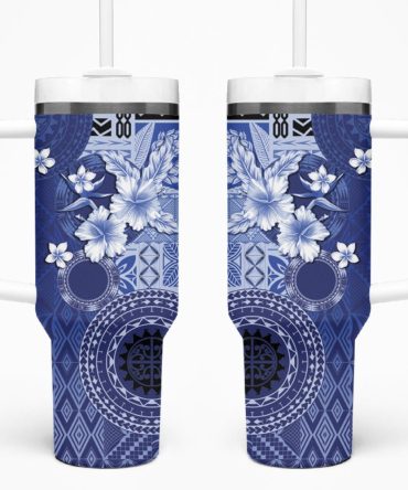 Tropical Hibiscus Flowers Custom Stanley Quencher 40Oz Stainless Steel Tumbler