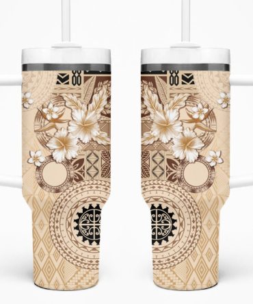 Tropical Hibiscus Flowers Custom Stanley Quencher 40Oz Stainless Steel Tumbler