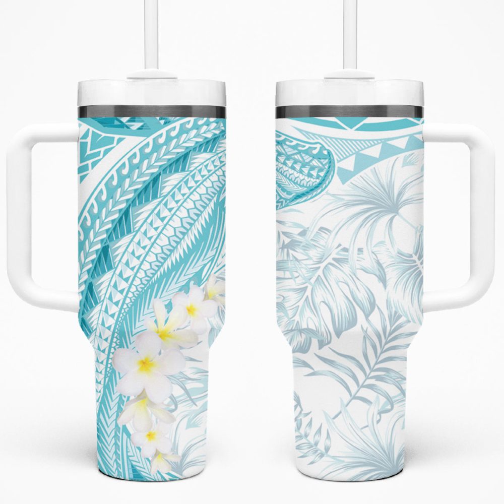 Tropical Plumeria Flowerscustom Stanley Quencher 40Oz Stainless Steel Tumbler
