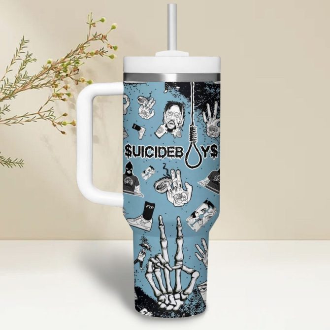 $Uicideboy$ Music Custom Stanley Quencher 40Oz Stainless Steel - Image 3
