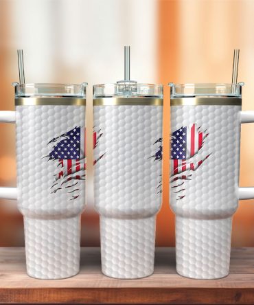 Us Flag Custom Stanley Quencher 40Oz Stainless Steel Tumbler With Handle