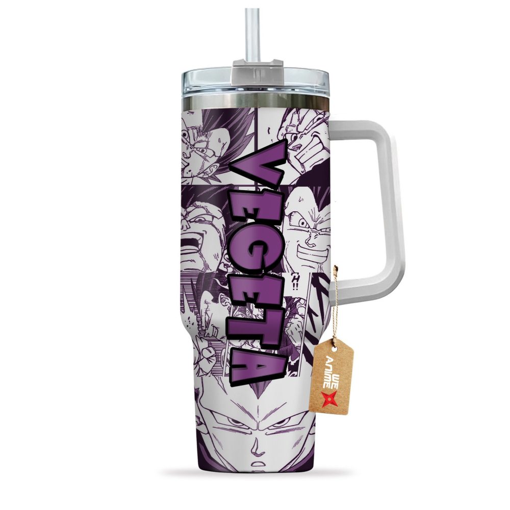 Vegeta Ultra Ego Dragon Ball Z Anime Custom Stanley Quencher 40Oz Stainless Steel Tumbler - Image 3