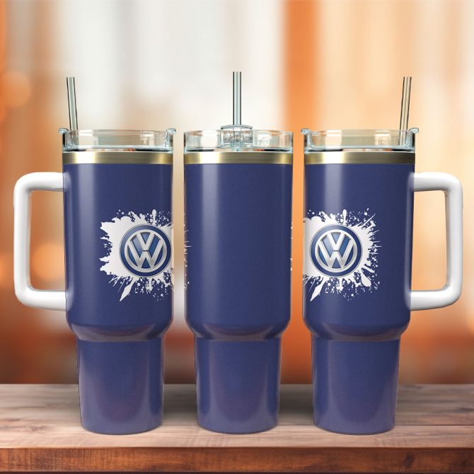 Volkswagen Brand Custom Stanley Quencher 40Oz Stainless Steel Tumbler With Handle