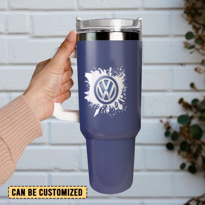 Volkswagen Brand Custom Stanley Quencher 40Oz Stainless Steel Tumbler With Handle - Image 3