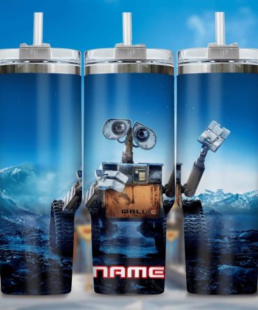 Wall E And Eve Movies Custom Stanley Quencher 40Oz Stainless Steel Tumbler With Handle