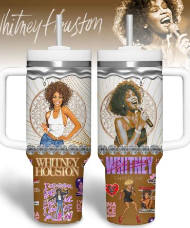 Whitney Houston Movies Custom Stanley Quencher 40Oz Stainless Steel Tumbler