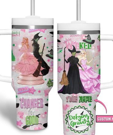 Wicked Movies Custom Stanley Quencher 40Oz Stainless Steel Tumbler With Handle