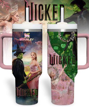 Wicked Movies Custom Stanley Quencher 40Oz Stainless Steel Tumbler With Handle
